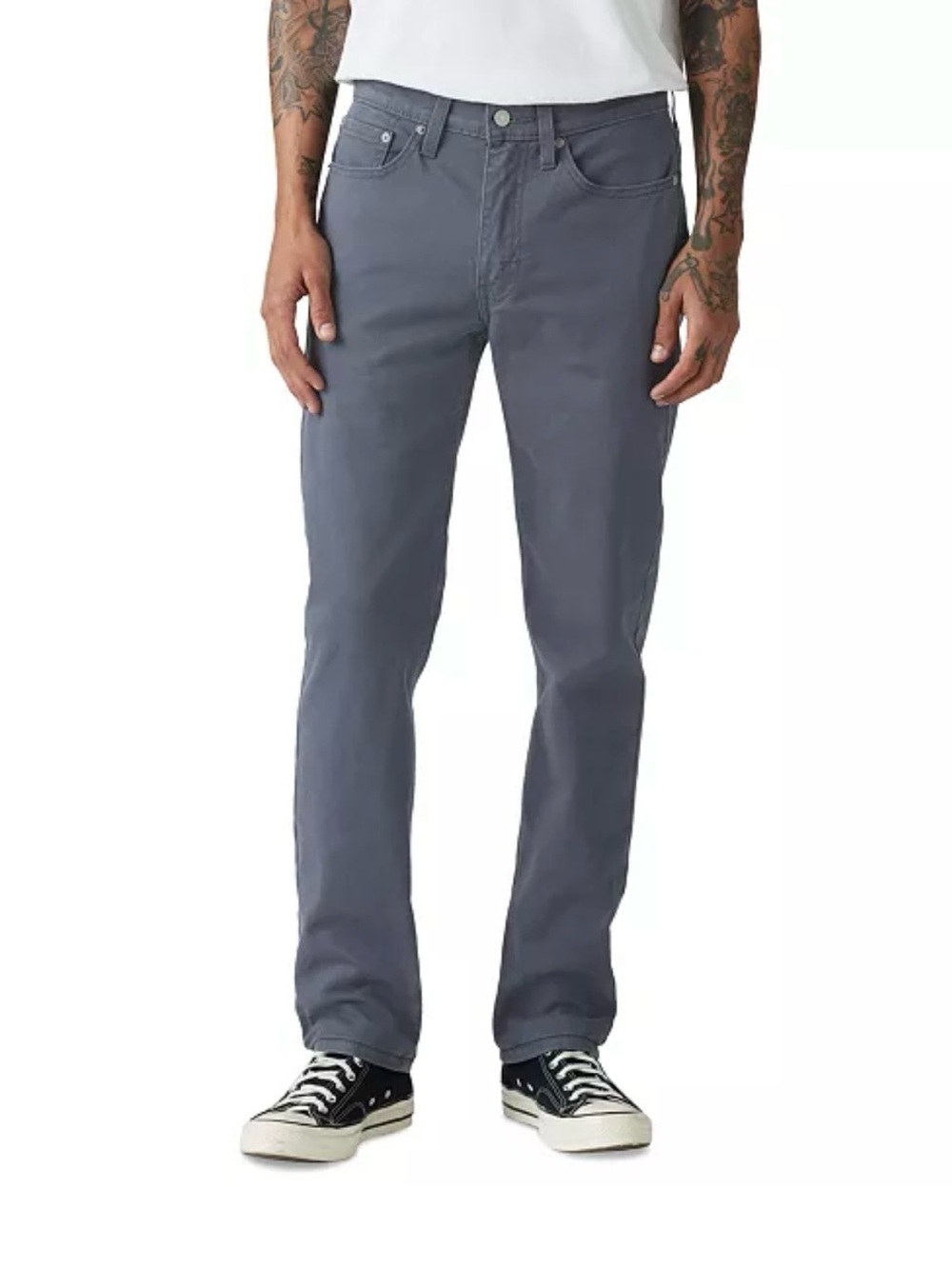 LEVI STRAUSS 514 STRAIGHT STRETCH Reg. Fit through thigh Sits below waist 38x30